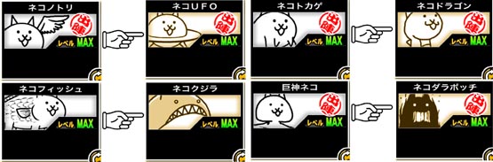 にゃんこ大戦争の基本キャラを全部並べてみたぞ!
